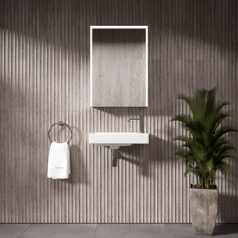 GSI Nubes Wall Hung Ceramic Basin - 500mm x 250mm