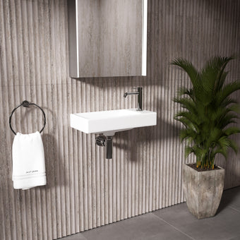 GSI Nubes Wall Hung Ceramic Basin - 500mm x 250mm