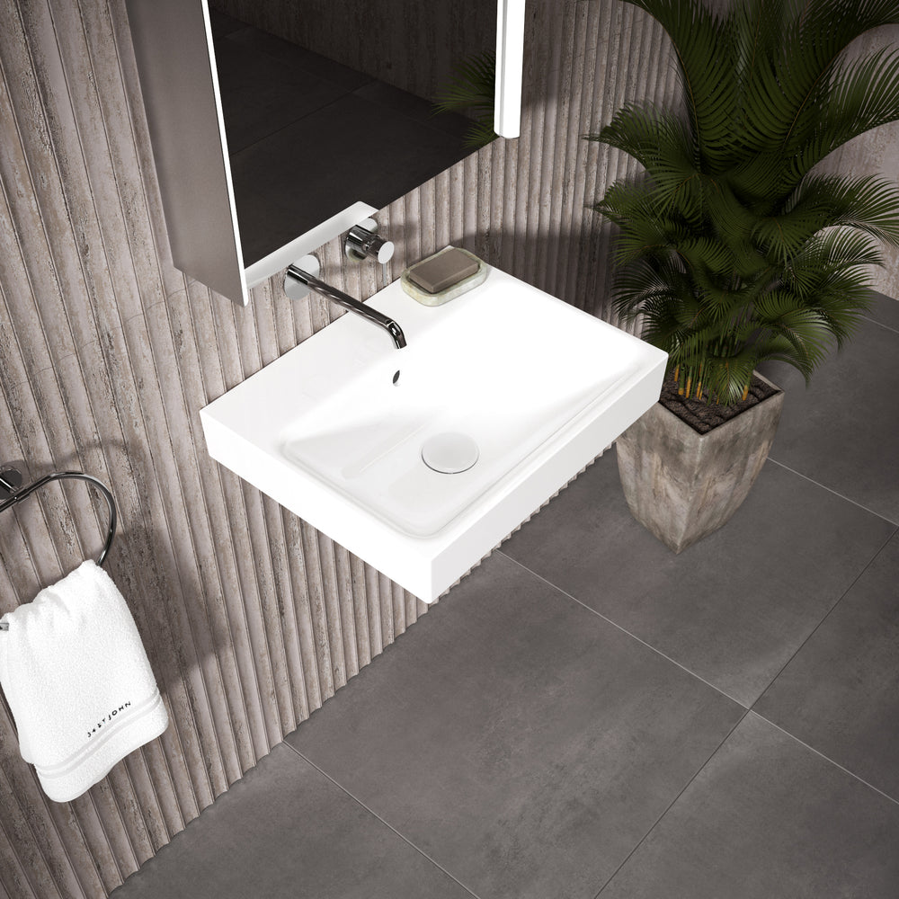 GSI Nubes Wall Hung Ceramic Basin - 500mm x 400mm