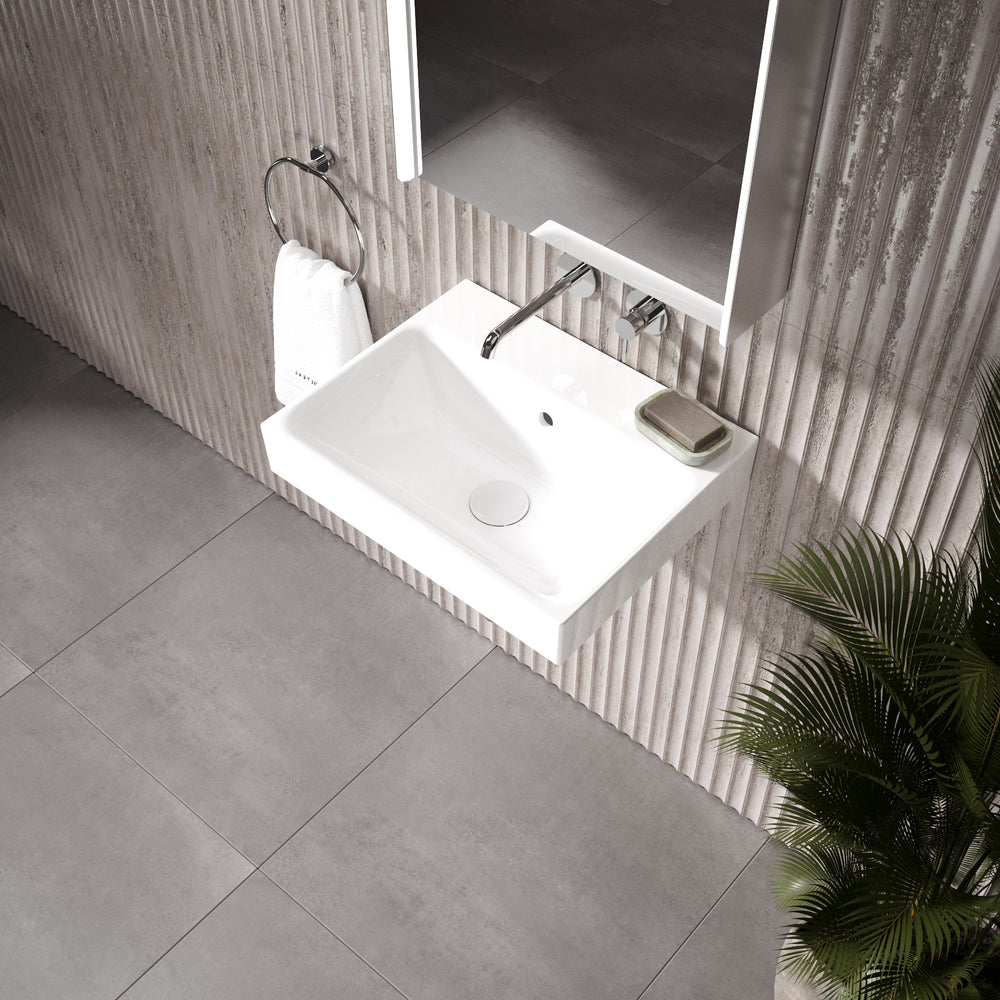 GSI Nubes Wall Hung Ceramic Basin - 500mm x 400mm