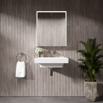 GSI Nubes Wall Hung Ceramic Basin - 600mm x 500mm