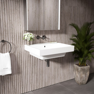 GSI Nubes Wall Hung Ceramic Basin - 600mm x 500mm