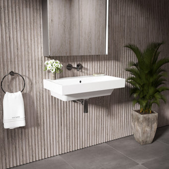 GSI Nubes Wall Hung Ceramic Basin - 700mm x 400mm
