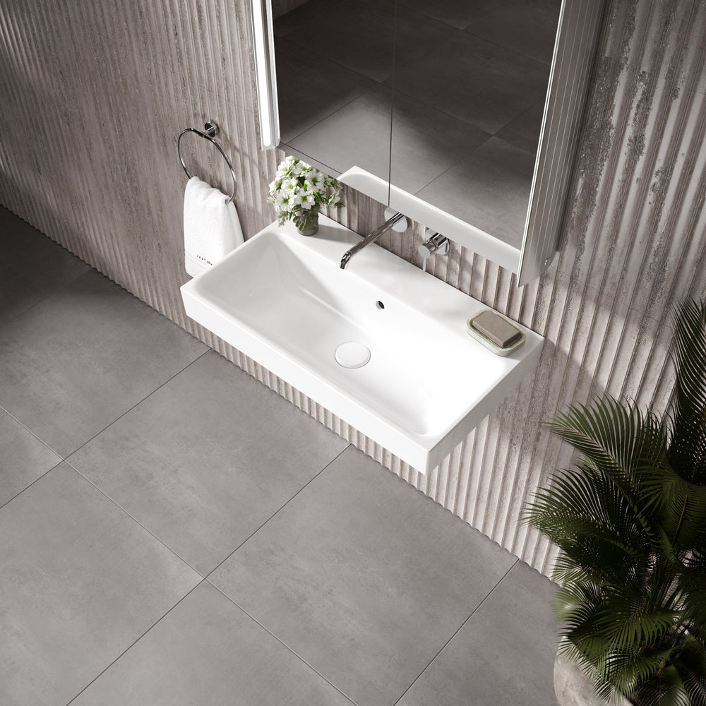 GSI Nubes Wall Hung Ceramic Basin - 700mm x 400mm