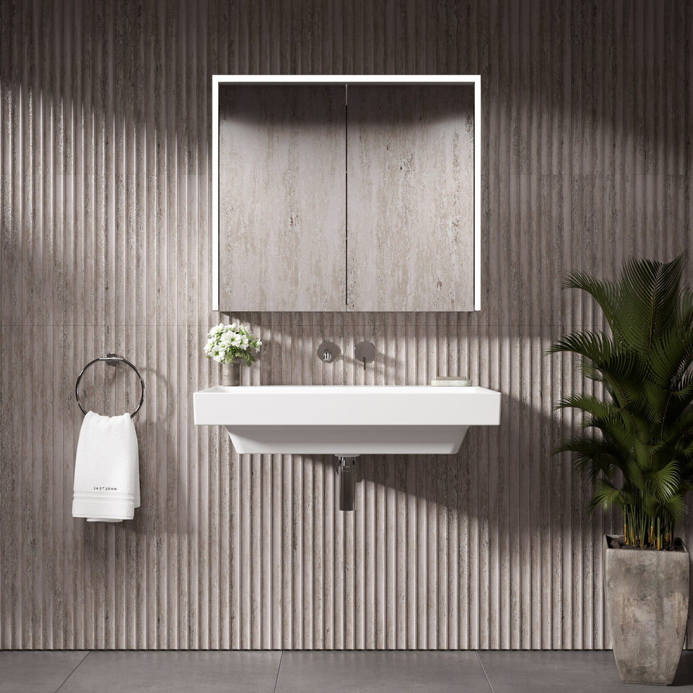 GSI Nubes Wall Hung Ceramic Basin - 800mm x 500mm
