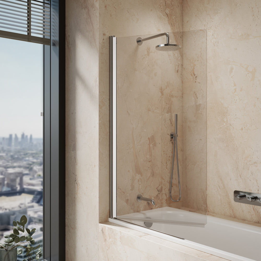 Roman Haven6 Standard Pivoting Bath Screen - 815mm - Chrome