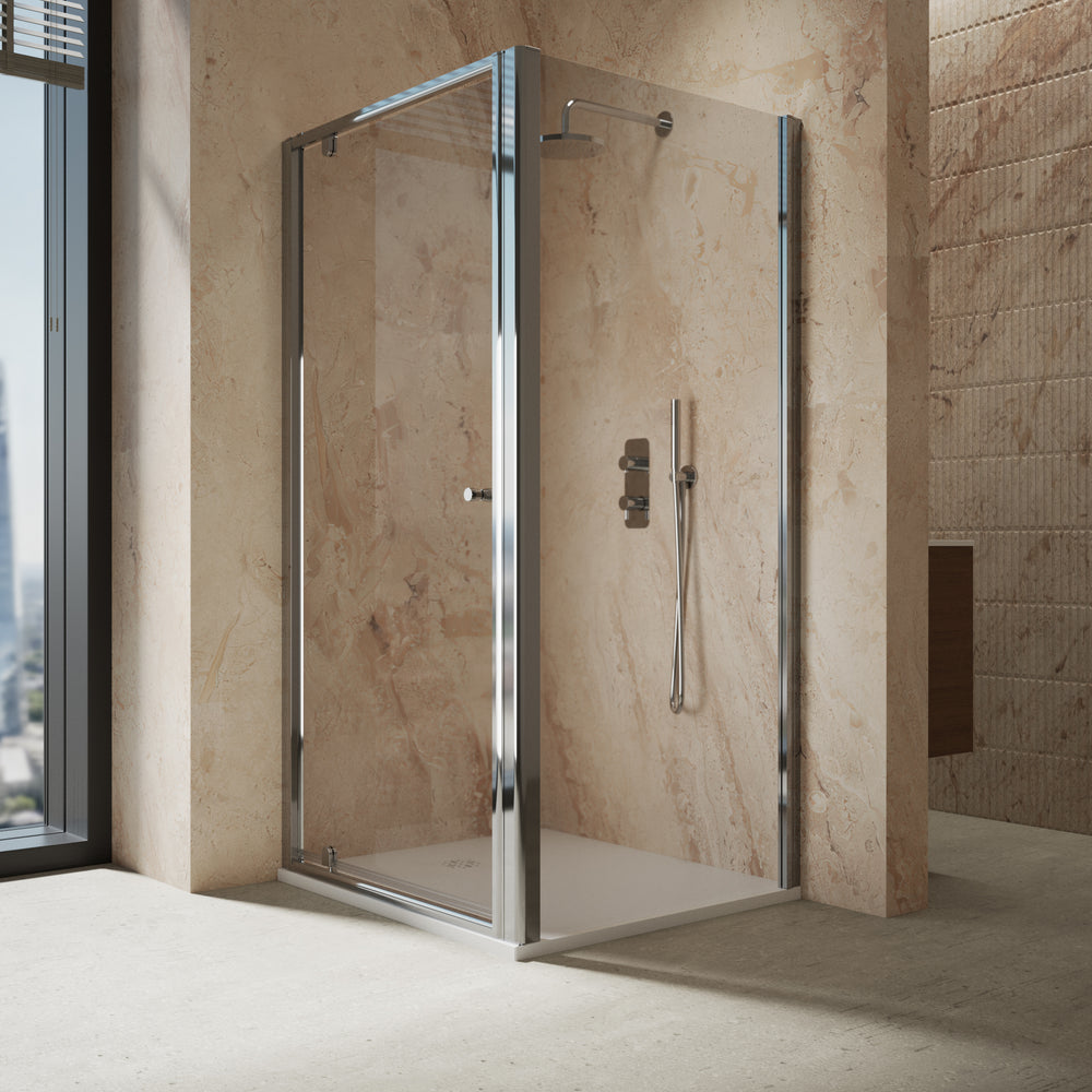 Roman Haven6 Pivot Shower Enclosure - 1000mm x 900mm - Chrome