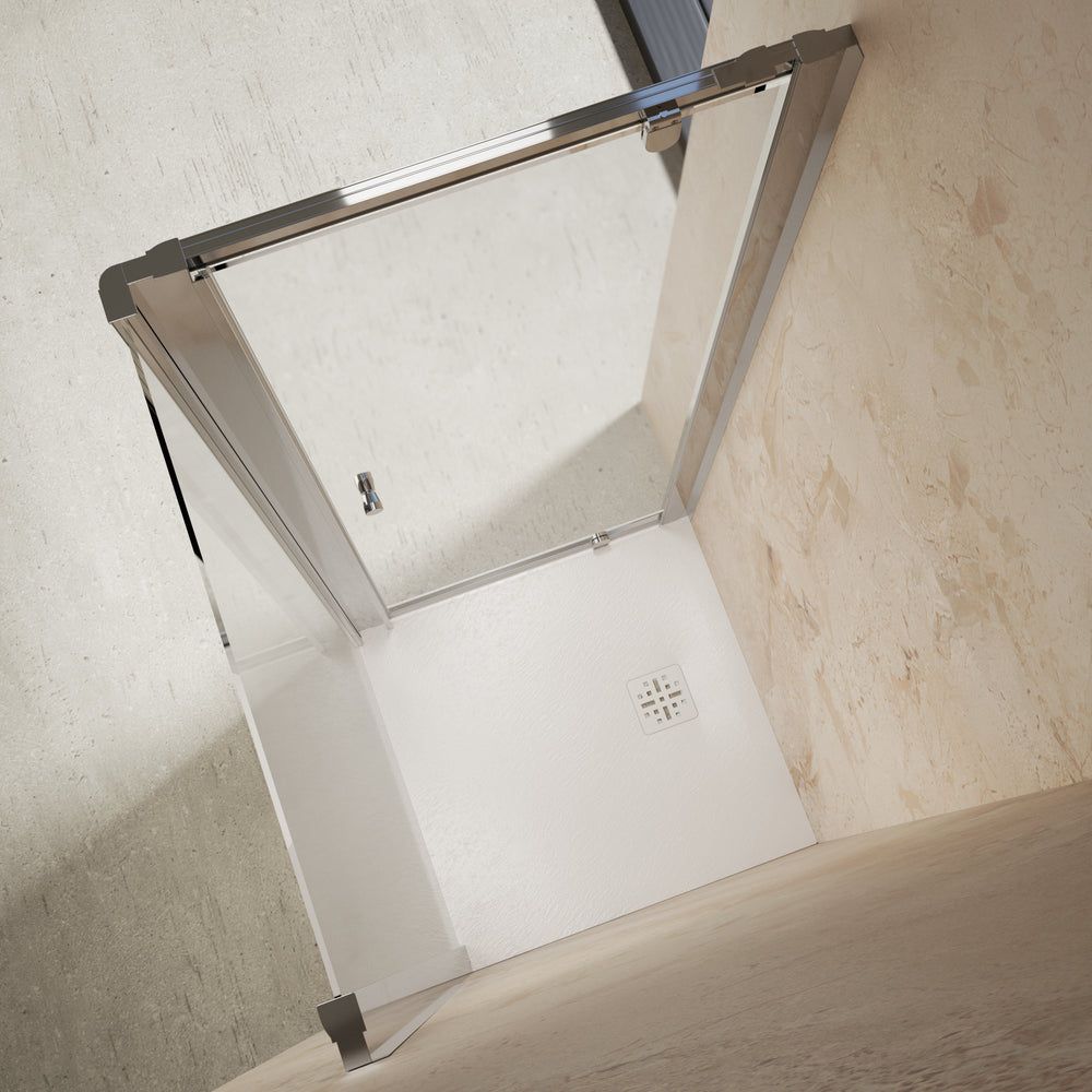 Roman Haven6 Pivot Shower Enclosure - 800mm x 800mm - Chrome