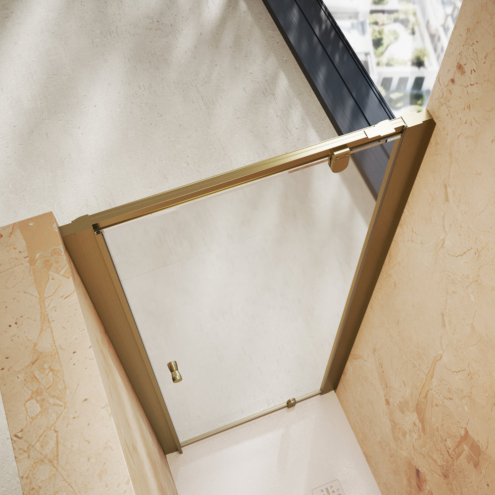 Roman Haven6 Pivot Shower Door - 800mm - Brushed Brass