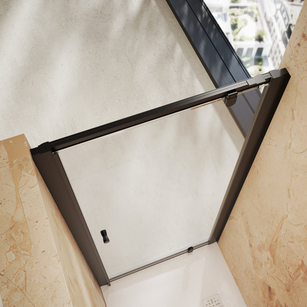 Roman Haven6 Pivot Shower Door - 900mm - Matt Black