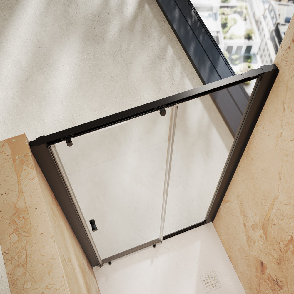 Roman Haven6 Sliding Shower Door - 1000mm - Matt Black