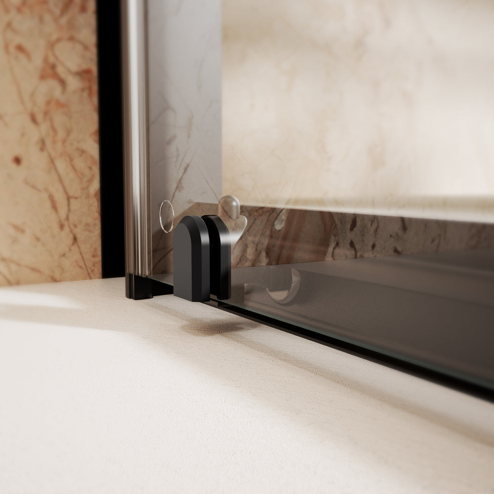 Roman Haven6 Sliding Shower Enclosure - 1200mm x 900mm - Matt Black