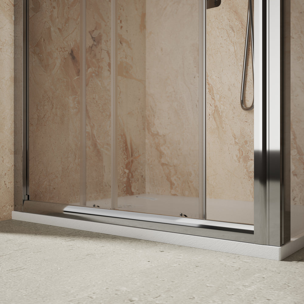 Roman Haven6 Sliding Shower Enclosure - 1000mm x 800mm - Chrome