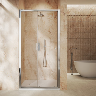 Roman Haven6 Sliding Shower Door - 1000mm - Chrome