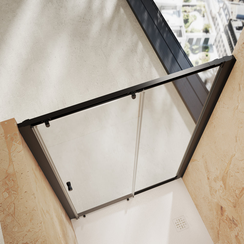 Roman Haven6 Sliding Shower Door - 1200mm - Matt Black