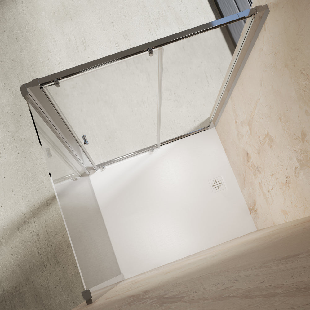 Roman Haven6 Sliding Shower Enclosure - 1200mm x 1000mm - Brushed Brass