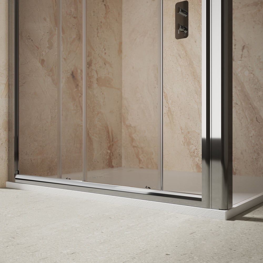 Roman Haven6 Sliding Shower Enclosure - 1200mm x 1000mm - Chrome