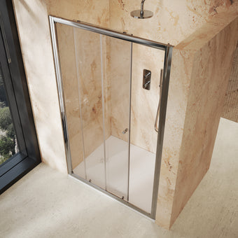 Roman Haven6 Sliding Shower Door - 1200mm - Chrome