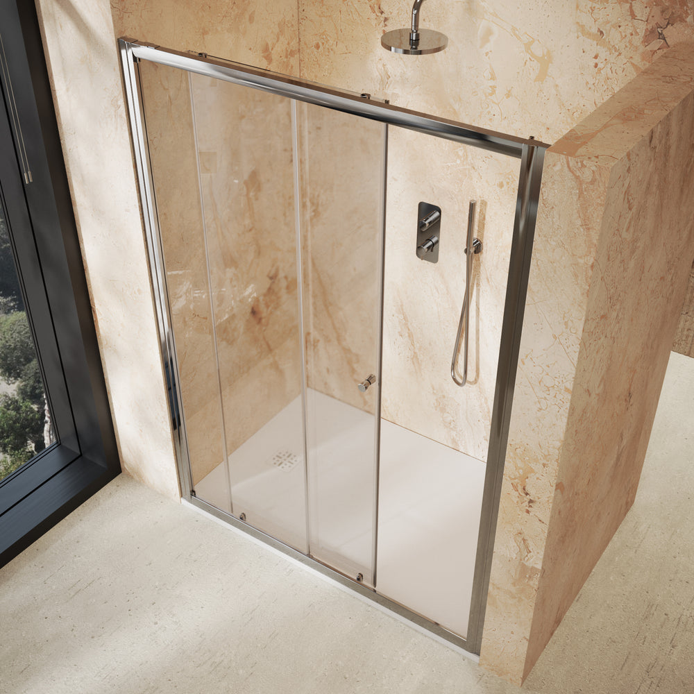 Roman Haven6 Sliding Shower Door - 1400mm - Chrome