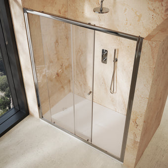 Roman Haven6 Sliding Shower Door - 1600mm - Chrome