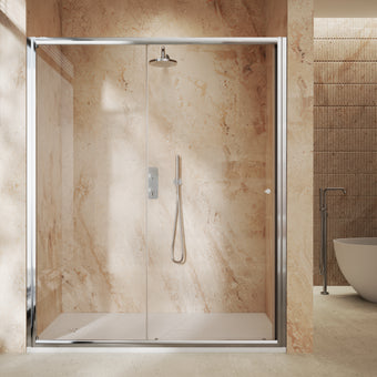 Roman Haven6 Sliding Shower Door - 1600mm - Chrome