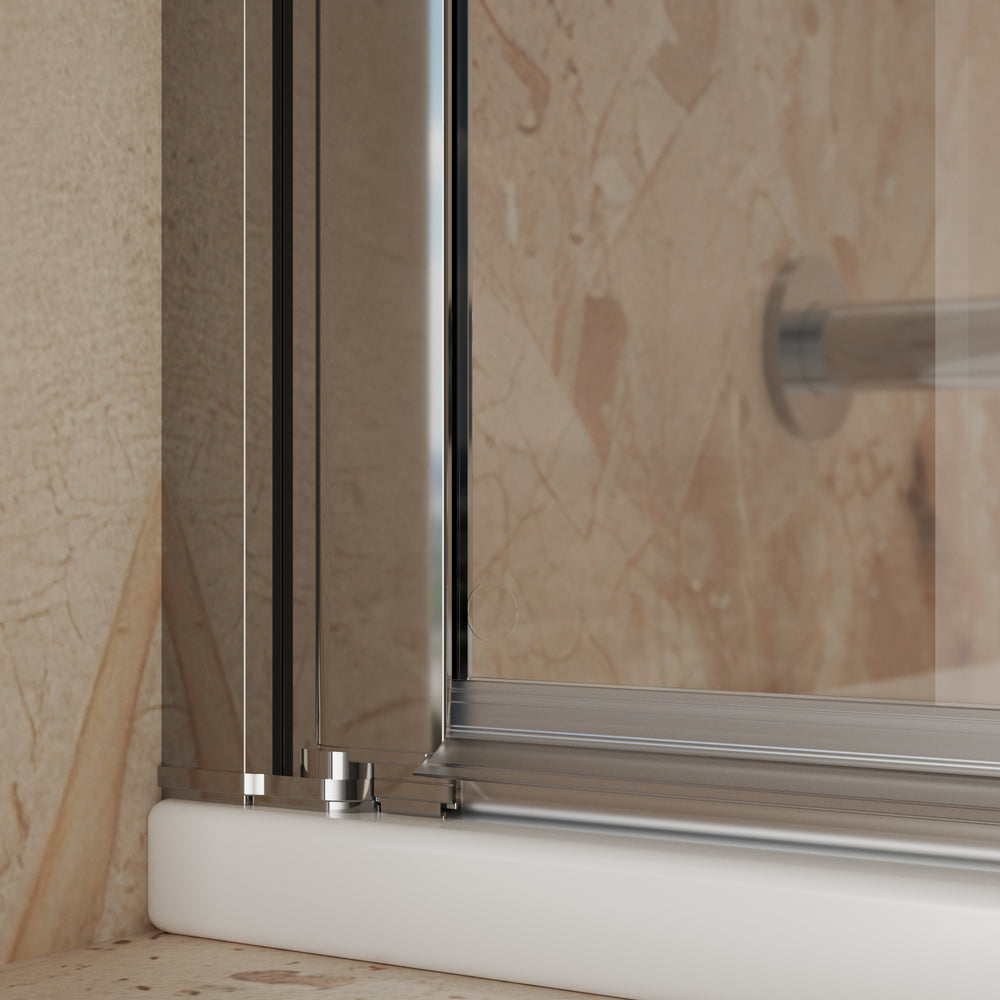 Roman Haven8 Pivoting Bath Screen - 835mm - Chrome