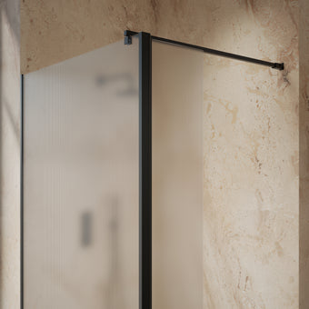 Roman Haven Select 300 Fluted Pivot Deflector 8mm - Matt Black