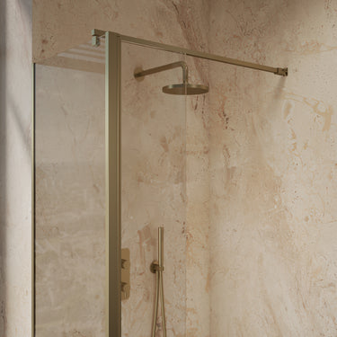 Roman Haven Select 300 Pivot Deflector 8mm - Brushed Brass