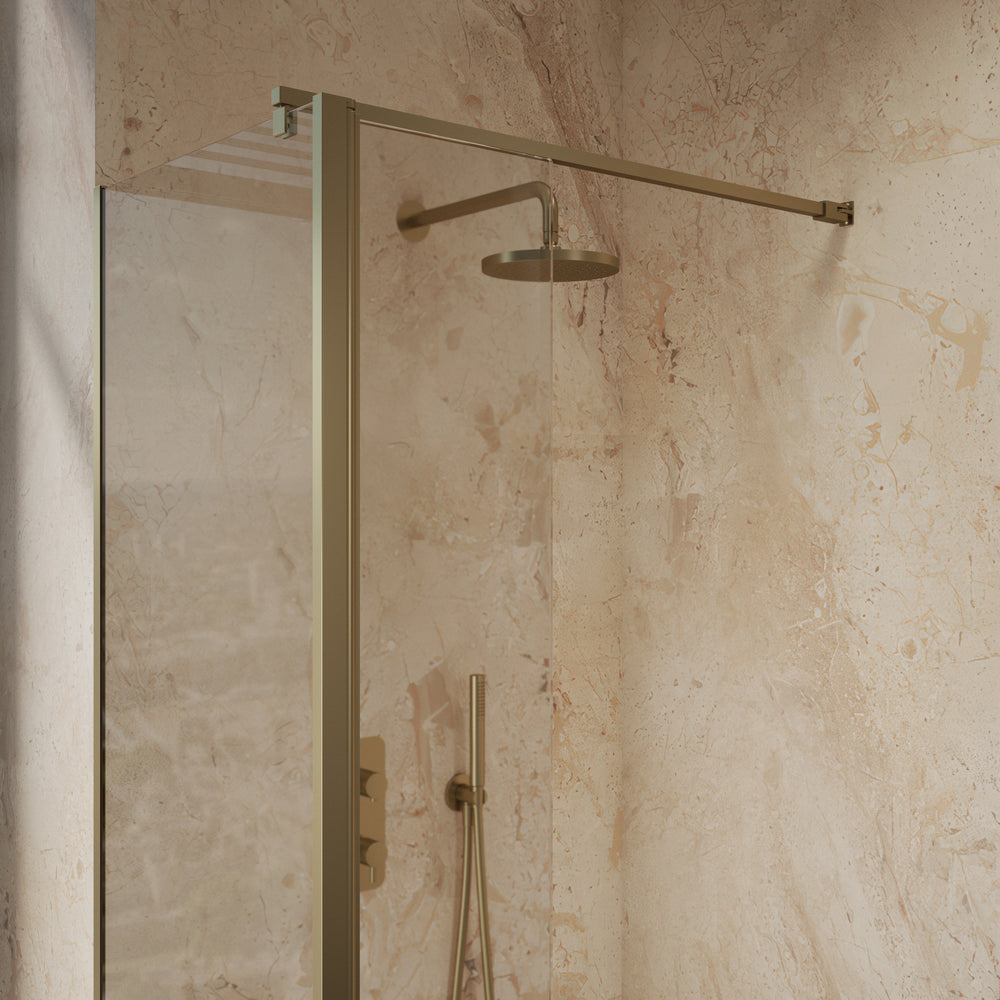 Roman Haven Select 300 Pivot Deflector 8mm - Brushed Brass