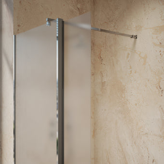 Roman Haven Select 300 Fluted Pivot Deflector 8mm - Chrome