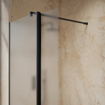 Roman Haven Select 300 Fluted Pivot Deflector 8mm - Matt Black