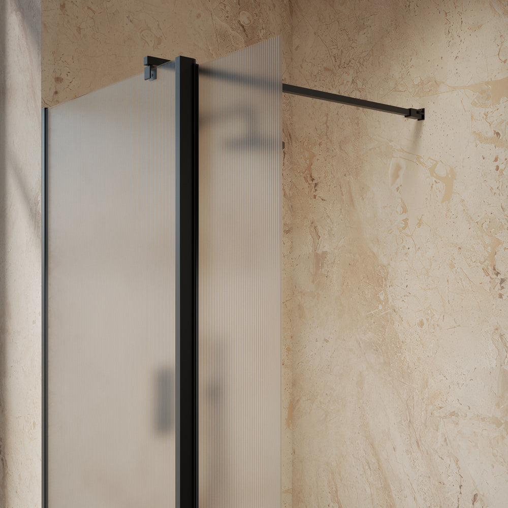 Roman Haven Select 300 Fluted Pivot Deflector 8mm - Matt Black