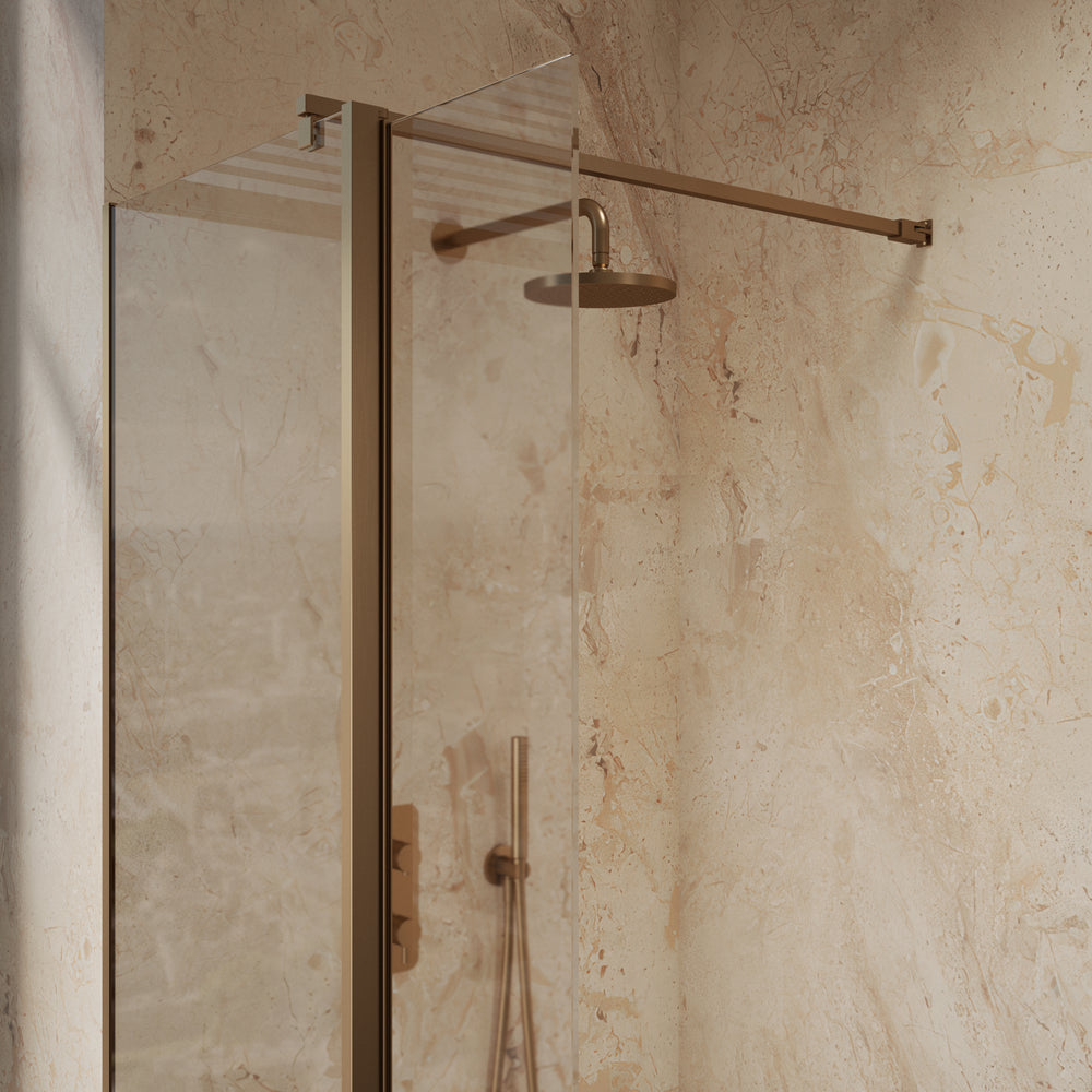 Roman Haven Select 300 Pivot Deflector 8mm - Brushed Bronze