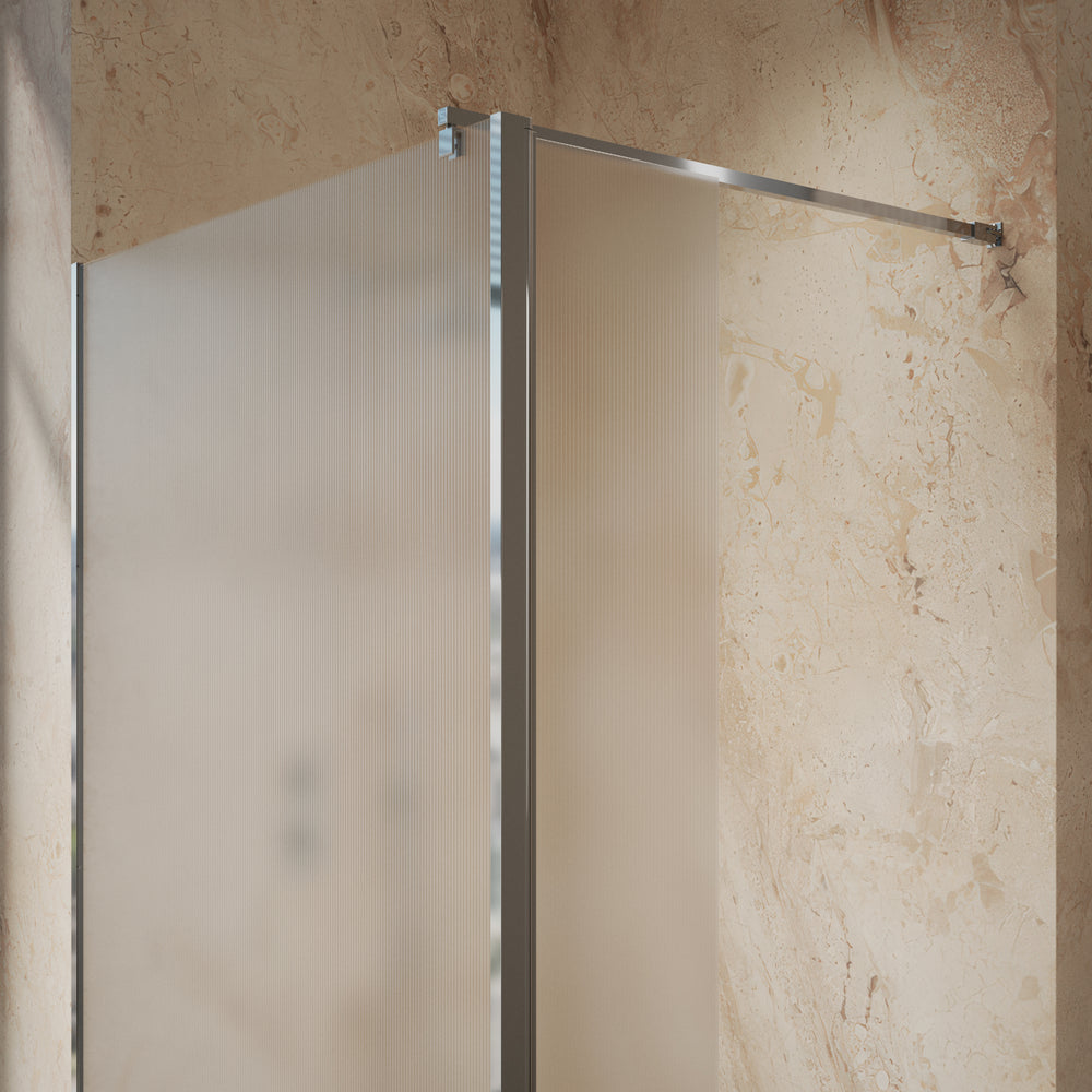 Roman Haven Select 300 Fluted Pivot Deflector 8mm - Chrome