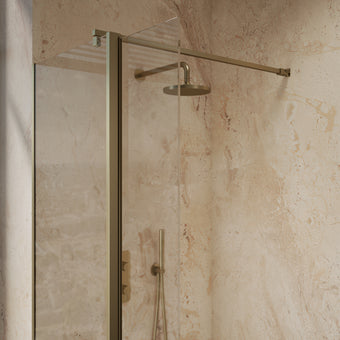 Roman Haven Select 300 Pivot Deflector 8mm - Brushed Brass