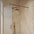 Roman Haven Select Fluted Wet Room Panel With Stabilising Bar - Brushed Bronze - 800mm