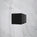 Hinged 1200mm Shower Door & 900mm Side Panel - Matt Black