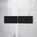 Hinged 1200mm Shower Door & 900mm Side Panel - Matt Black