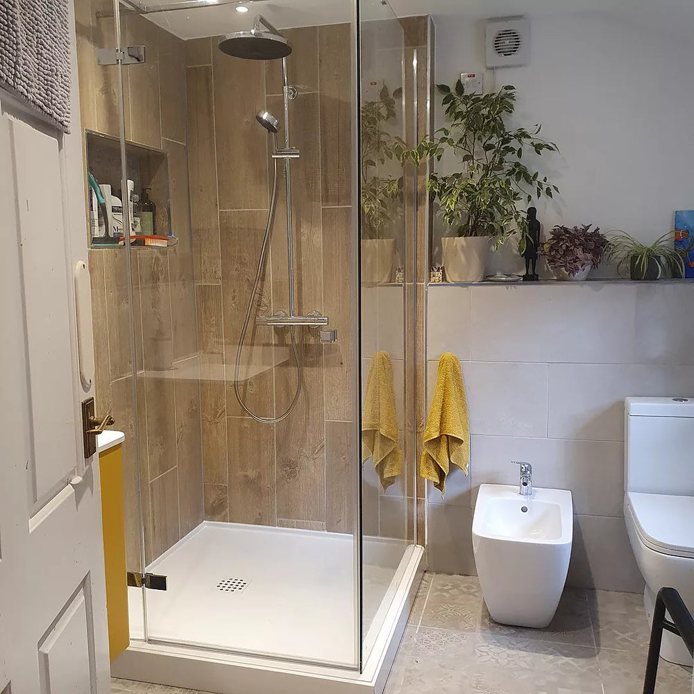 Ardesia Low Profile Stone Square Shower Tray - 1000 x 1000