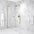 Hinged Shower Door - Brushed Brass 1000mm