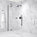 Hinged Shower Door - Matt Black 1200mm