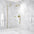 Hinged Shower Door - Brushed Brass 1200mm