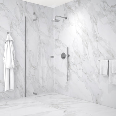 Hinged Shower Door - Chrome 1200mm