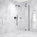 Hinged Shower Door - Matt Black 1200mm