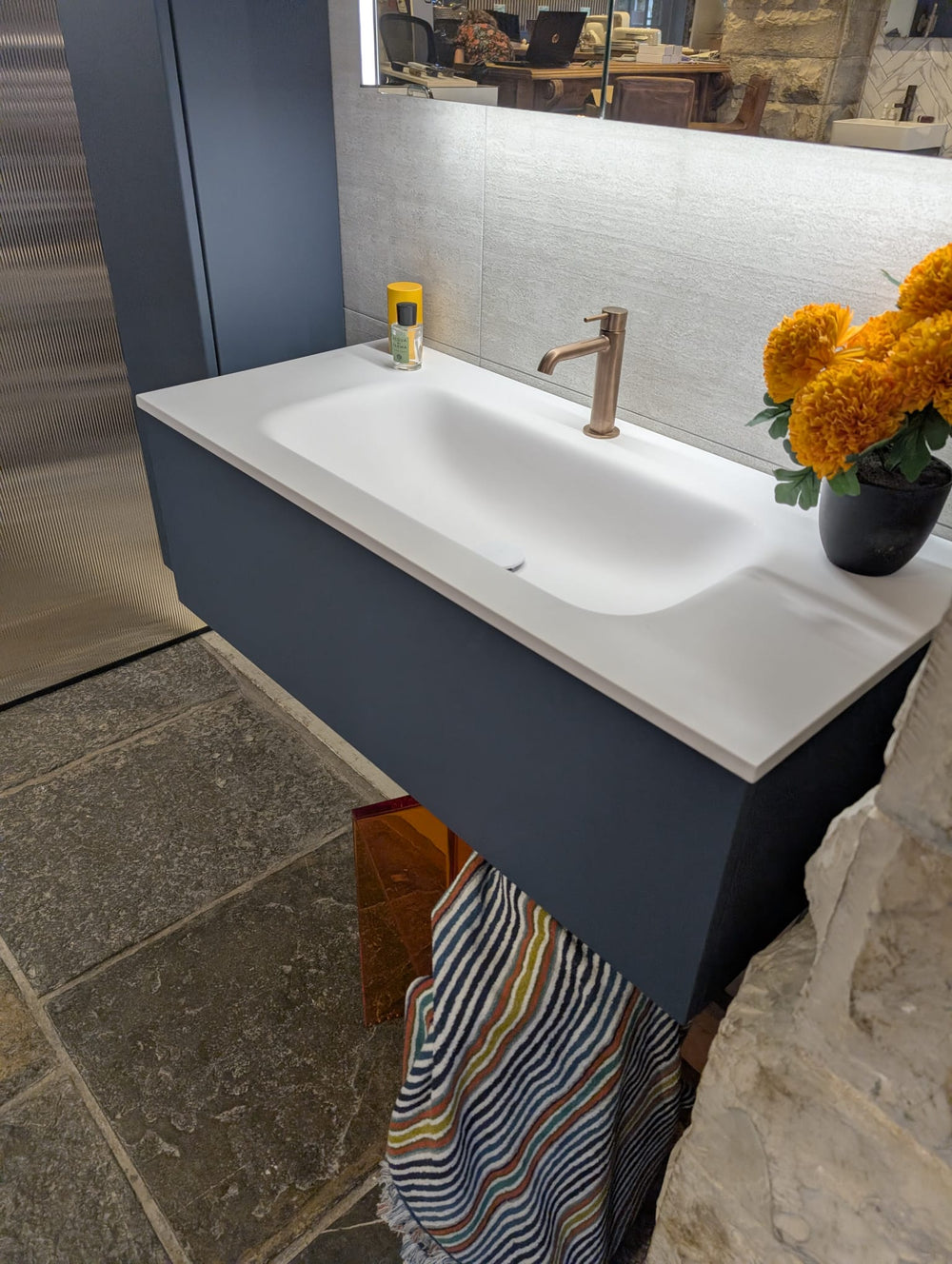 Monobloc Basin Mixer Tap - Brushed Copper