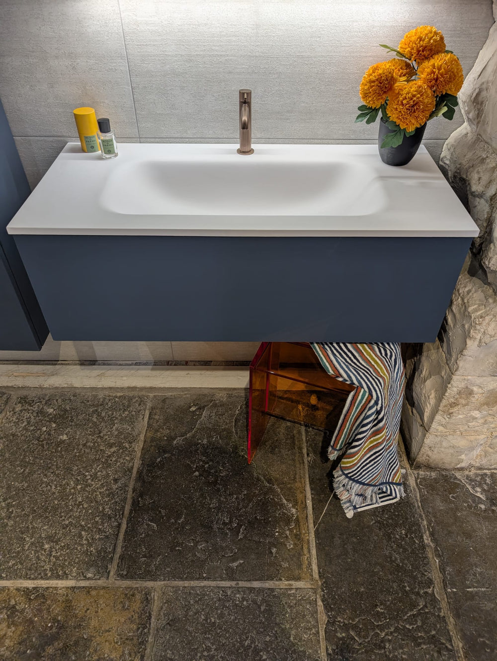 Monobloc Basin Mixer Tap - Brushed Copper