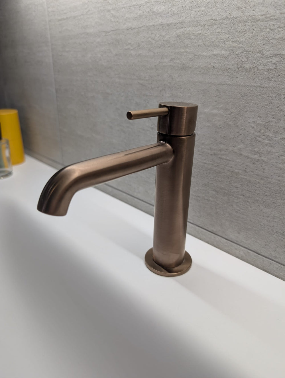 Monobloc Basin Mixer Tap - Brushed Copper