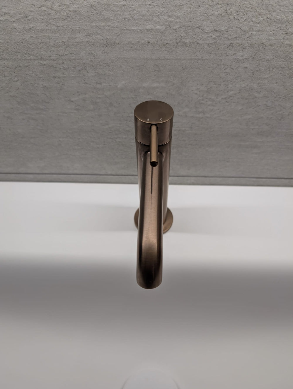 Monobloc Basin Mixer Tap - Brushed Copper