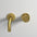 Industrial Progressive 2-Hole Wall Mounted Basin Mixer - Brushed Brass