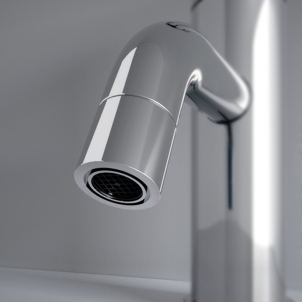 Industrial Progressive Basin Mixer Tap - Chrome